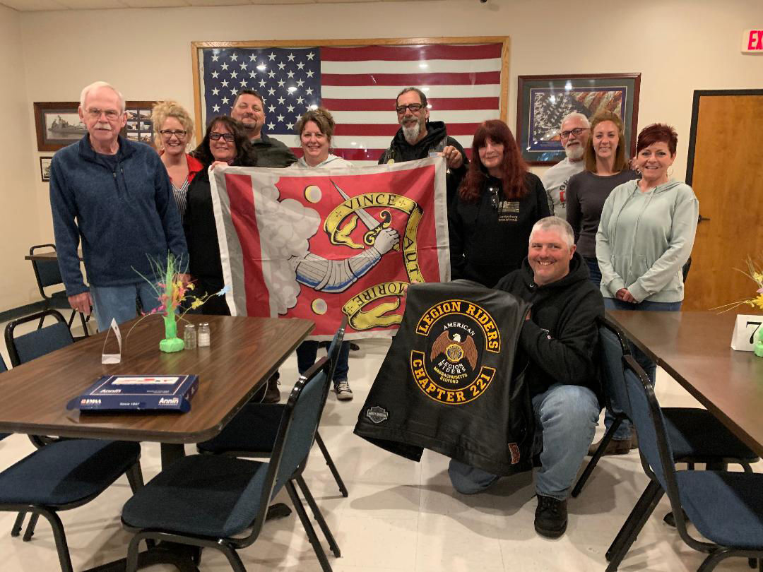 Flag presented to local legion